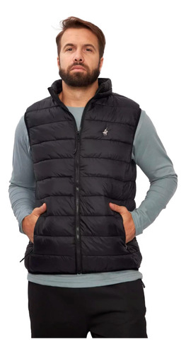 Chaleco Hombre Puffer Resistente Al Agua C/ Bolsillo Interno