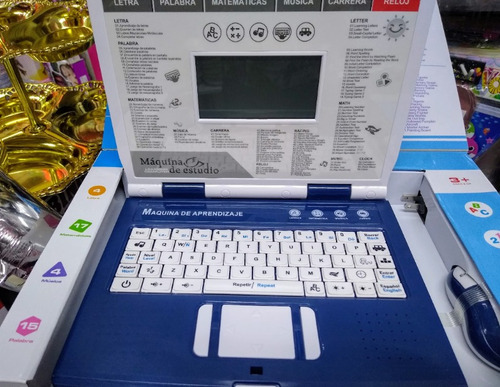 Computador Didáctico Portátil Niño  Azul 130 Funciones