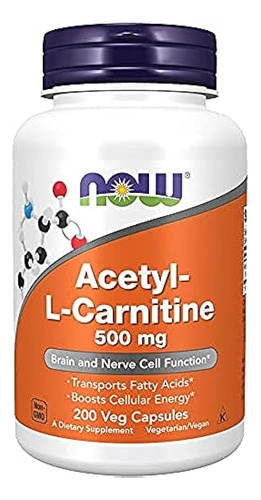 Capsulas Now Foods Alpha De Acetil L-carnitina