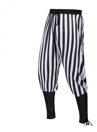 Disfraz Medieval A Rayas Para Hombre, Payaso, Jinete, Cospla