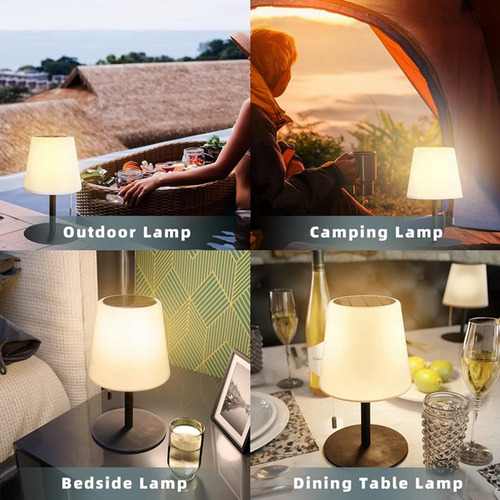 Lâmpada De Carregamento Solar Candeeiro De Mesa Impermeável