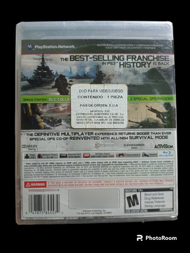 Call Of Duty Mw3 Ps3 Sellado De Fabrica (Usado)