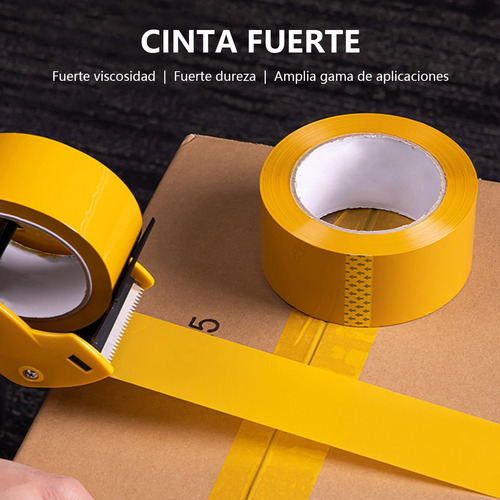 Cinta Adhesiva Restsuko Empaque 150m 4.8cm Trae 2 Rollos Color Amarillo