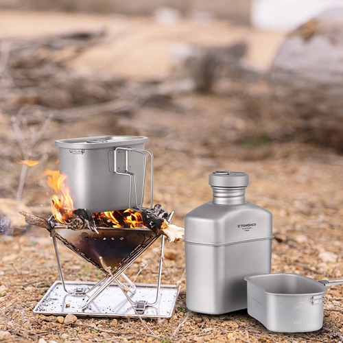 Juego De Utensilios De Cocina Para Acampar Con Tazas De Can