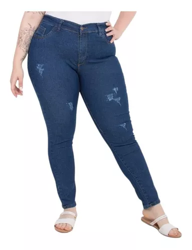 Jeans Mujer Elastizado Talles Especiales | MercadoLibre