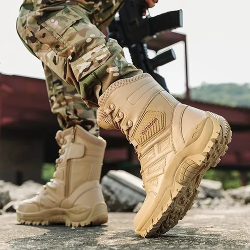  Botas militares para hombre, botas tácticas, botas de