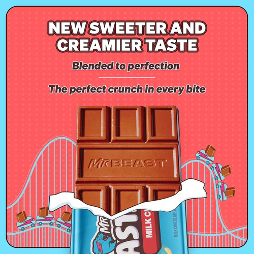 Chocolate Mr Beast Bar Milk Crunch 35g Feastables Original
