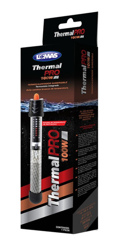 Calentador Acuario Sumergible Termostato Thermal Pro 100w