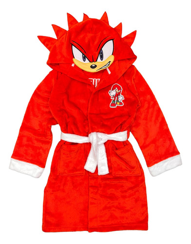 Disfraz De Sonic The Hedgehog Para Niños, Bata De Felpa, Knu