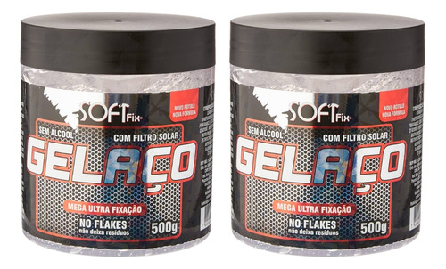 Gel Fixador Softfix Aço 500g - Kit C/ 2un