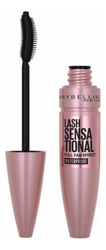 Máscara para cílios Maybelline Lash Sensational Full Fan Effect a prova d'água 9ml cor black