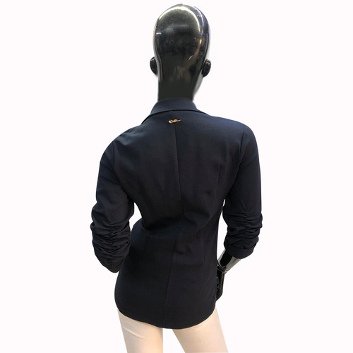 Imagen 6 de 8 de Saco Blazer Mujer Manga 3/4 Formal Casual Cuello Solapa
