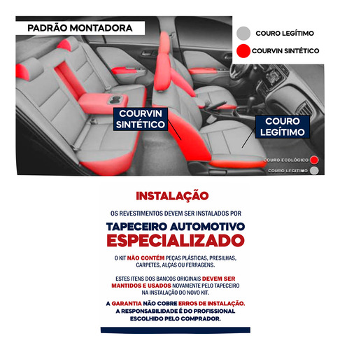 Capa Revestimento Para Bancos New Civic Misto Tons Cinza