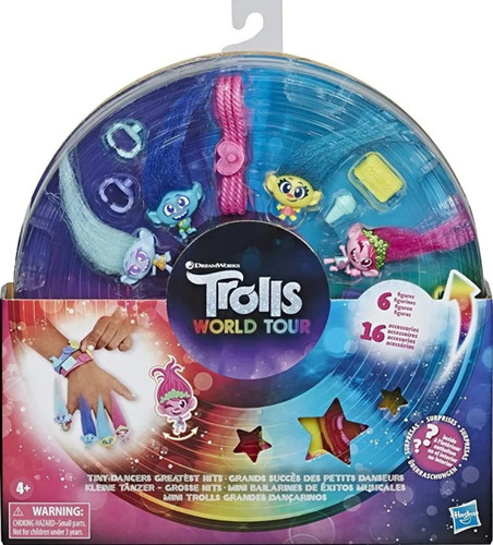 Trolls World Tour Mini Bailarines Exitos Musicales 16 Piezas