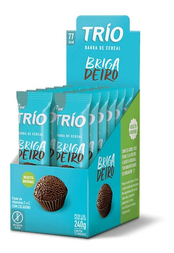 Barrinha Cereais Trio Brigadeiro  08 Cxs - 96 Un