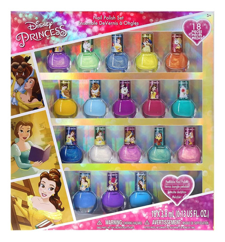 Set Esmaltes Princesa Bella X18
