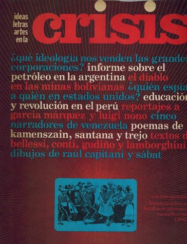 Revista Crisis Nº24/ Ideas, Arte, Letras (1975) (c2)