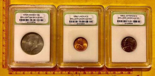 Monedas De Estados Unidos Medio Dólar Centavo Wheat Y 5 Cent (Usado)