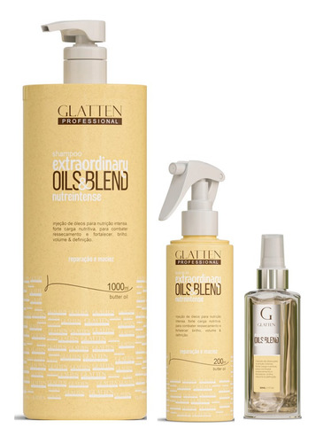 Glatten Extraordinary Oils & Blend Shamp E Leave-in E Sérum