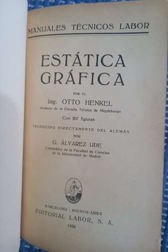 Estática Grafica - Ing. Otto Henkel Año 1926