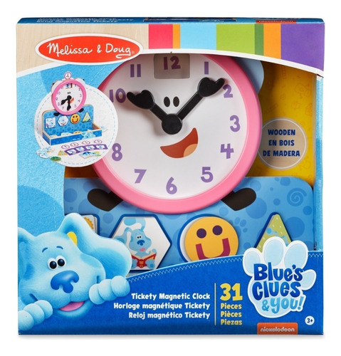 Reloj De Madera Las Pistas De Blue Melissa & Doug
