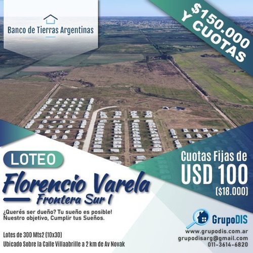 Imagen 1 de 6 de Financiados 100% Lotes F. Varela