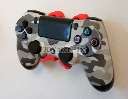 Combo Soporte Pared Ps4 Fat Slim Pro + 2 Sop Joystick Con Tornillos Y Tarugos - Mandos Playstation - Excelente Calidad!