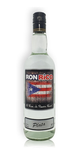 Ron Rico Plata Ron Blanco Destilado 750ml Puerto Rico