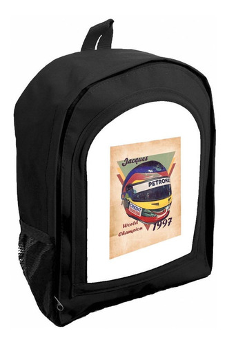 Mochila Infantil Negra Nene Nena Coche De Carreras R19