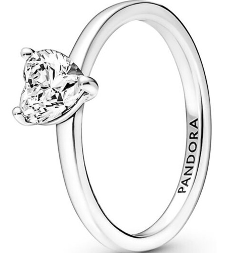 Anillo Pandora Solitario Corazón Resplandeciente +kit Regalo