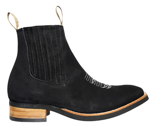 Botines Botas Cuadradas Vaqueras Caballero Charras E-412