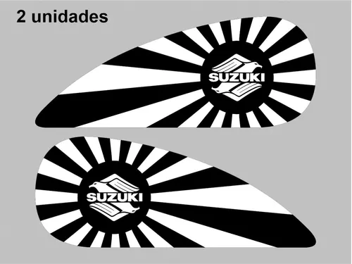 Adesivo preto tanque lateral suzuki intruder 125 a406