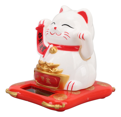 Brazo De Energía Solar Lucky Waving Cat Fortune Plastic