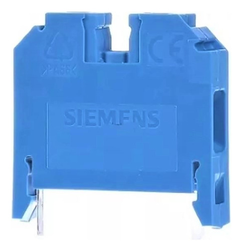 Kit C/5 Conector Passagem 6mm 8wa Siemens Azul *59716
