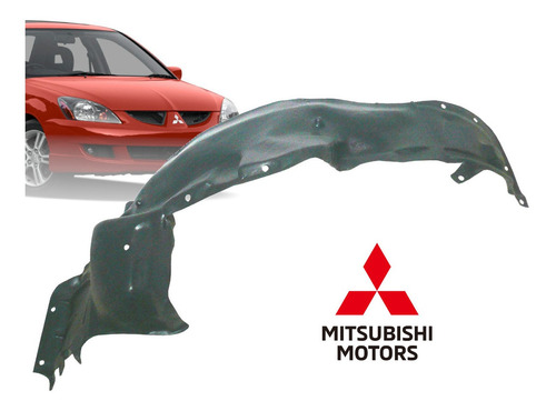 Imagen 3 de 3 de Guardabarro Delantero Derecho Mitsubishi Lancer (2005-14)