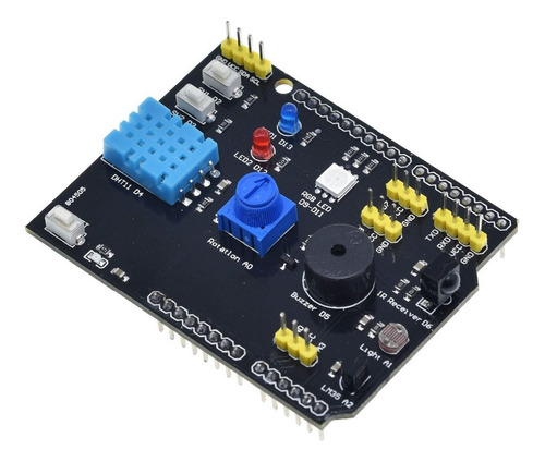 Shield Arduino Multifuncion V1 Dht11 Lm35 Buzzer Led Ir I2c