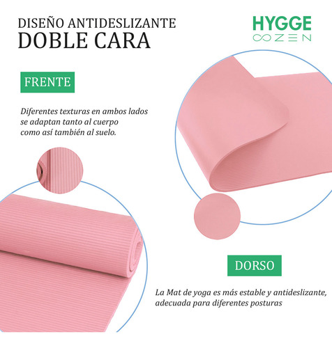 Colchoneta Mat Nbr 10mm Antideslizante Yoga Pilates Fitness