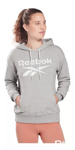 Reebok Identity Big Logo Sudadera con Capucha French Terry Mujer - canyon  coral