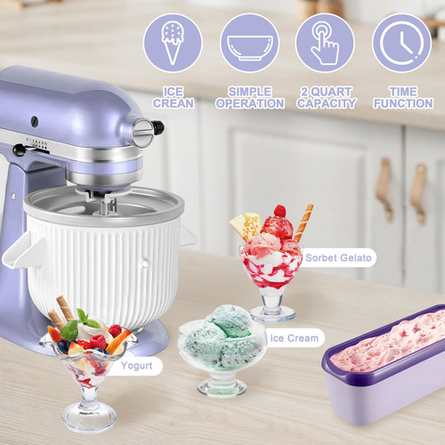 Máquina De Helados Kitchen Aid Para Batidoras 2l