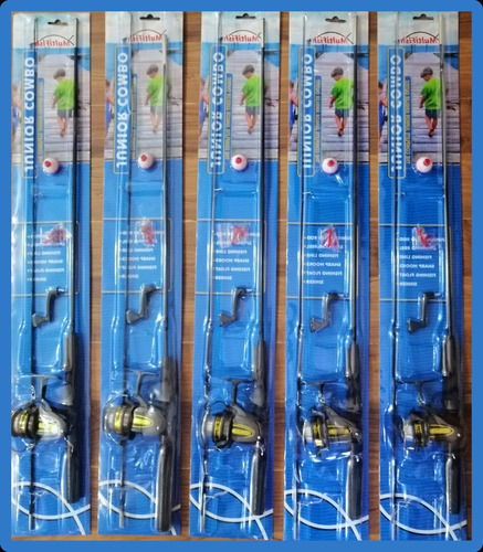 Kit Pesca  P/ Niños Caña + Reel+ Boya + Tanza +anz Y Plomada