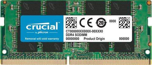 Memória RAM color verde 8GB 1 DDR4 3200Mhz Crucial CT8G4SFRA32A