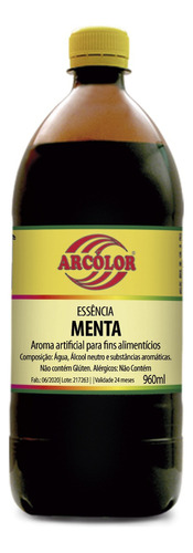 Essência De Menta Alimentícia 960ml - Arcolor