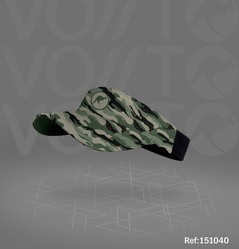 Imagen 2 de 4 de Visera Deportiva Voiito Running Atletismo Correr Camuflada