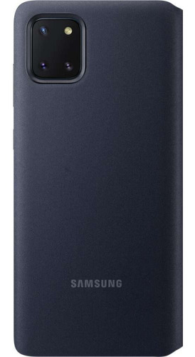 Imagem 3 de 5 de Capa S View Flip Wallet Note 10 Lite Original Samsung Preta