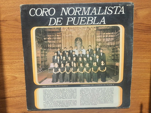 Coro Normalista De Puebla. Disco Lp Musart 1984
