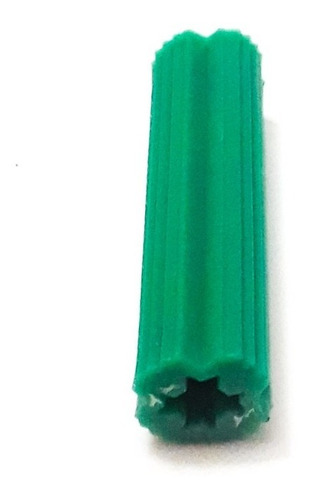 Ramplug De 1/4'' Verde Plástico (100 Piezas)