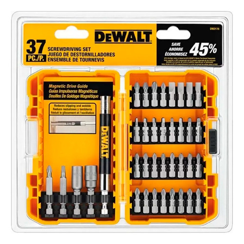 Set Para Atornilladores 37 Piezas Dw2176 Dewalt