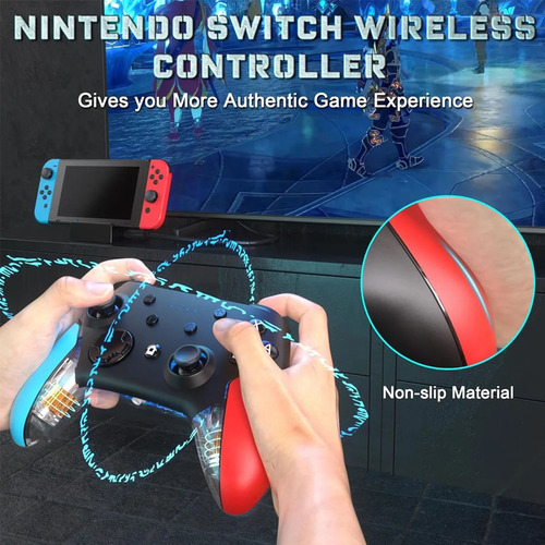 Switch Gamepad, Controlador Bluetooth Inalámbrico, Consola D