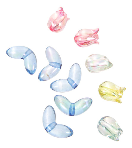 Juego De Abalorios Con Forma De Flor De Tulipán Para Pulsera