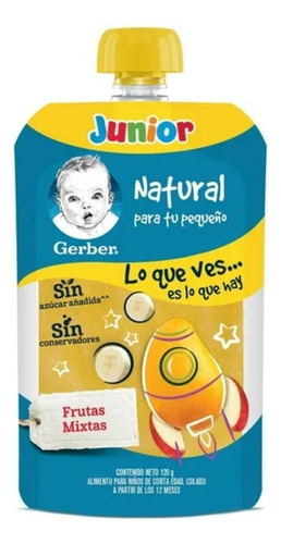 Gerber Junior Frutas Mixtas 120 G